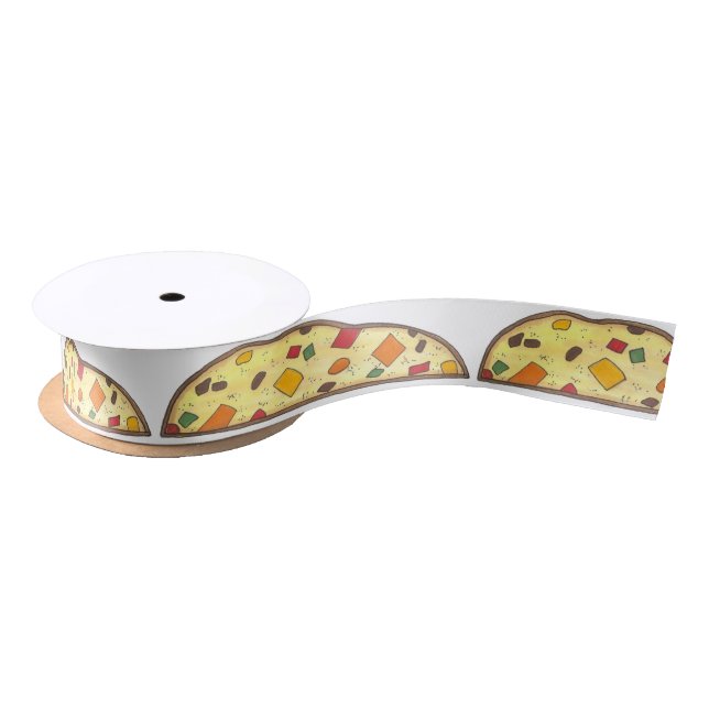 Italian Holiday Biscotti Christmas Baking Bakery Satin Ribbon (Spool)