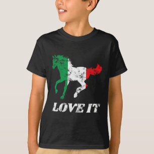 Italian Horse Riding Horseck Rider Equestrian Pony T-Shirt