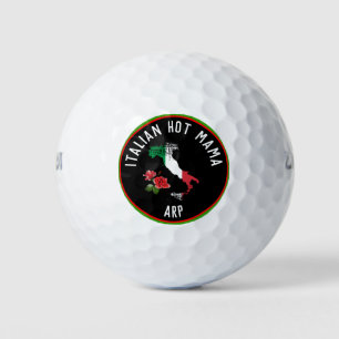 *~* Italian Hot MAMA Italy Map Italia Golf Balls