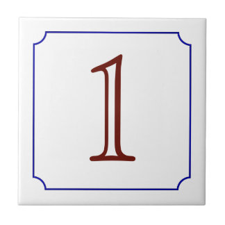 Italian House Number Tile