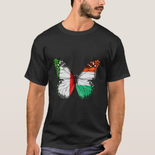 Italian Hungarian Flag Butterfly T-Shirt