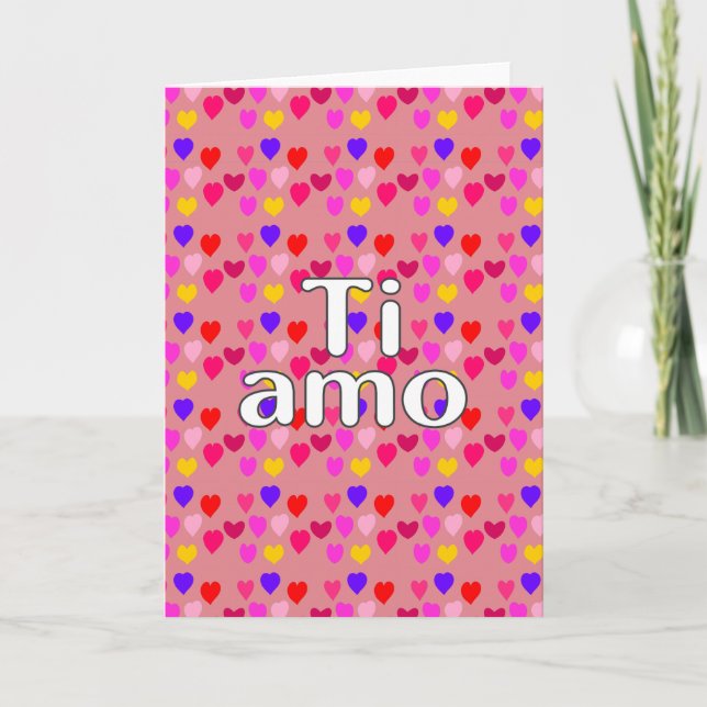 Italian - I love you Card (Front)