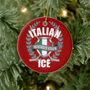 Italian Ice Ceramic Ornament