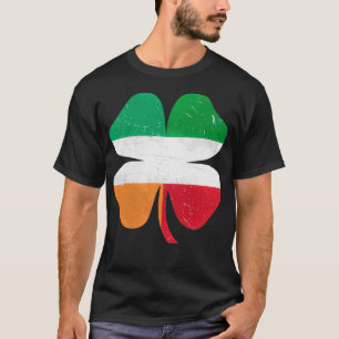 Italian Irish Shamrock Italy Ireland St  T-Shirt