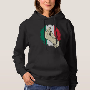 Italian Italian Hand Gesture Women Men Hoodie