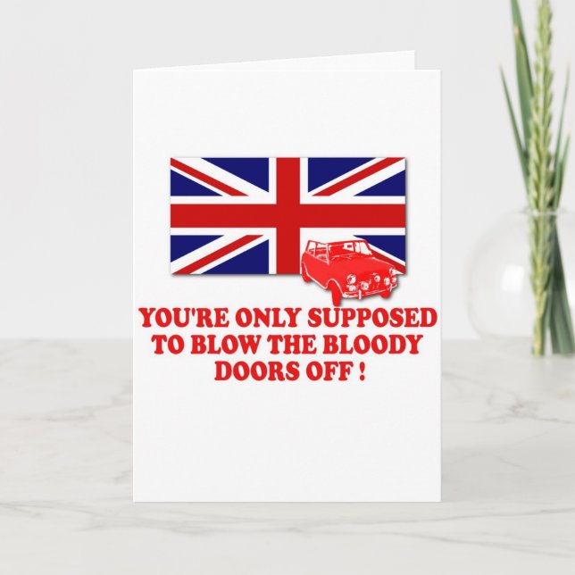 Italian Job Union Jack shirts Card (Front)