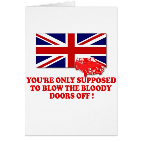 Italian Job Union Jack shirts Card