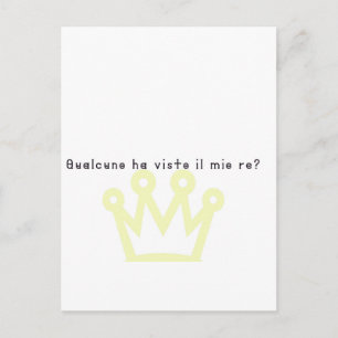 Italian-King Postcard