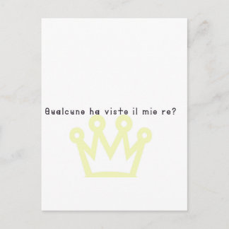 Italian-King Postcard