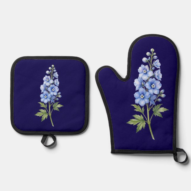 Italian Kitchen Botanical Serving Tray Oven Mitt & Pot Holder Set (Front)