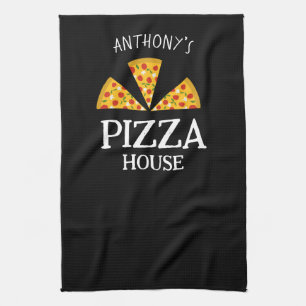 Italian kitchen custom name pizza house pizzeria tea towel