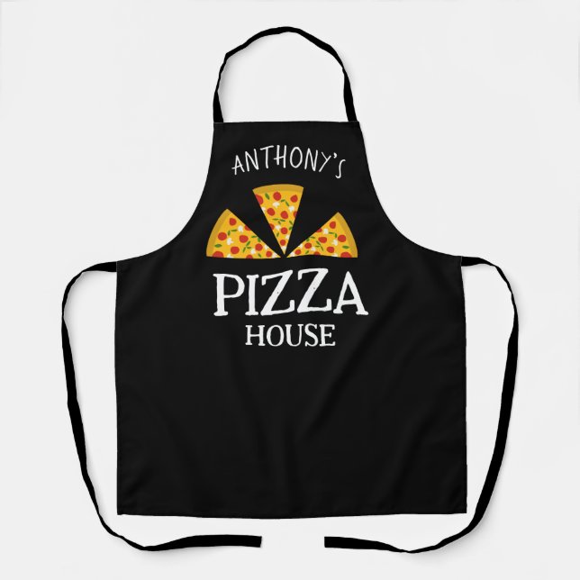 Italian kitchen custom name pizza house restaurant apron (Front)
