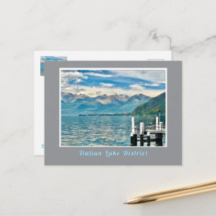 Italian Lake District/Lake And Mountains Postcard