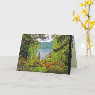 Italian Lakes District/ view from gardens Card