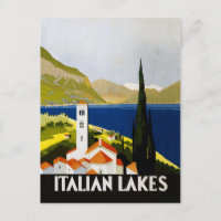 Italian Lakes Vintage Travel Italy