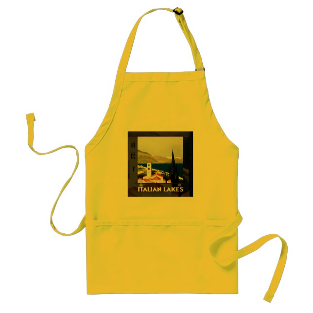 Italian Lakes Vintage Travel Italy Standard Apron (Front)