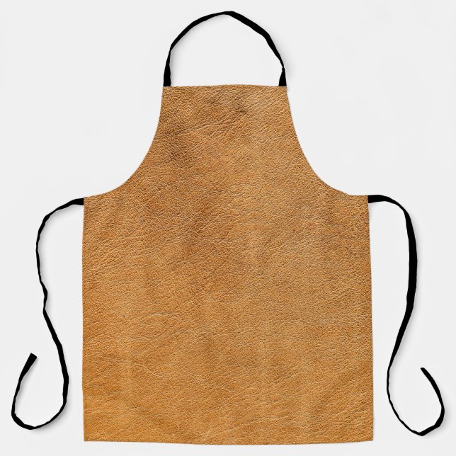 Italian Lambskin Leather: Vintage Texture Apron (Front)