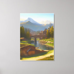 italian landscape canvas print