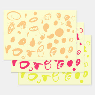 Italian landscape colours wrapping paper sheets