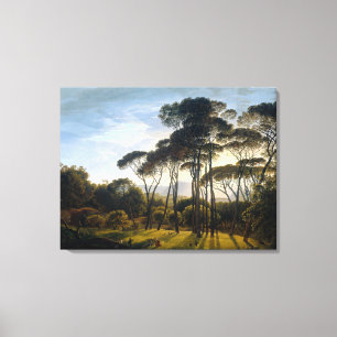 Italian Landscape with Stone Umbrella Pines Canvas