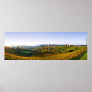 Italian Langhe hills poster
