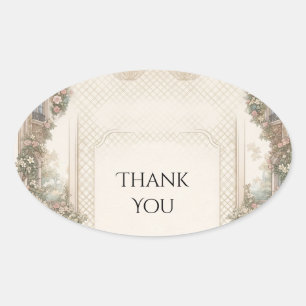 Italian Lattice Archway Wedding Sticker