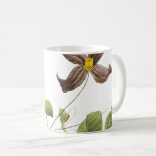 Italian leather flower(Clematis) by Redouté Coffee Mug