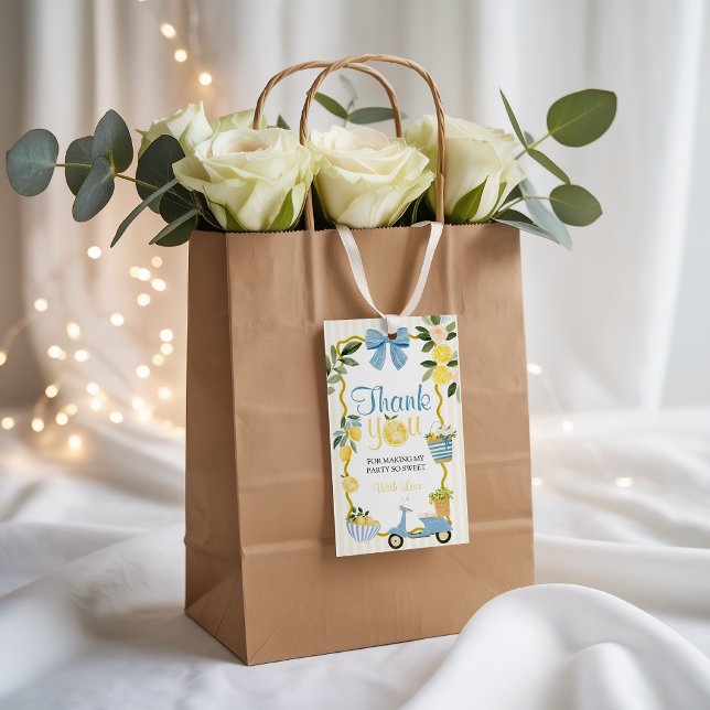 Italian Lemon Birthday Party Favour Tags (Creator Uploaded)