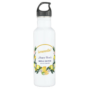  Italian Lemon Blue Bridal Shower Name Gift  710 Ml Water Bottle