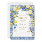 Italian Lemon Blue Tiles Italy Bridal Shower