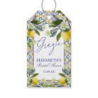 Italian Lemon Bridal Shower Favour Tags