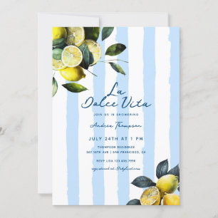 Italian Lemon Bridal Shower Invitation