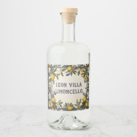 Italian Lemon Custom Name Lemon Oil or Limoncello