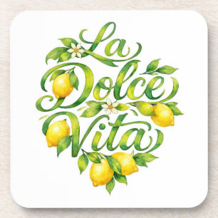 Italian Lemon La Dolce Vita Coaster