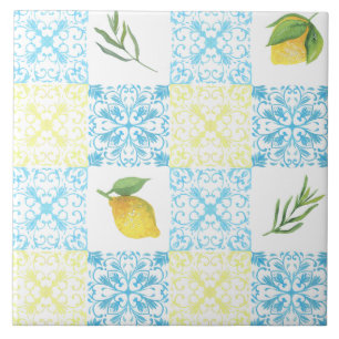 Italian Lemon Mediterranean Pattern Tile