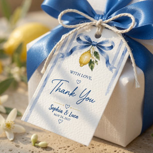 Italian Lemon Wedding Elegant  Gift Tags