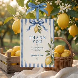 Italian Lemon Wedding Thank You Card