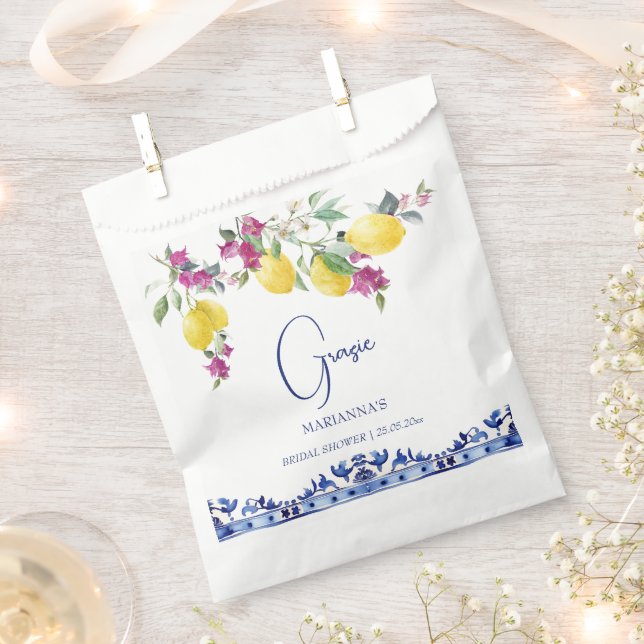 Italian lemons bougainvillea citrus bridal shower favour bags (Clipped)