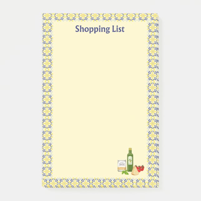 Italian Life Market Post-it Notes (Front)
