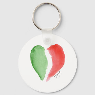 Italian love key ring