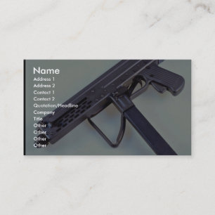 Italian Luigi Franchi 9mm sub machine gun Business Card
