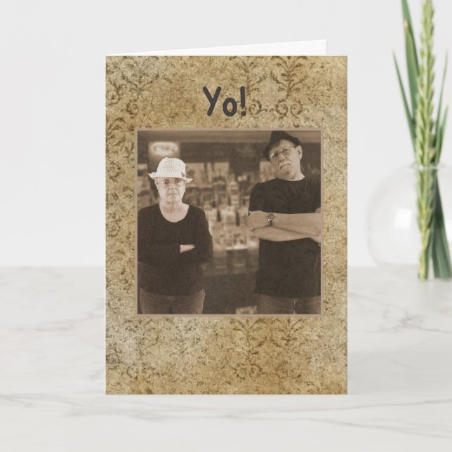 Italian Mafia Birthday Wishes Card (Front)