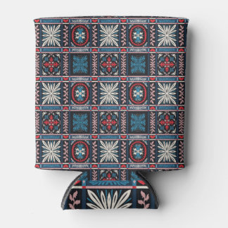 Italian majolica, Mediterranean floral embroidery. Can Cooler