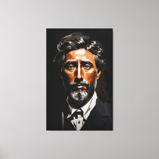 Italian Man Low Light Portrait Canvas Print