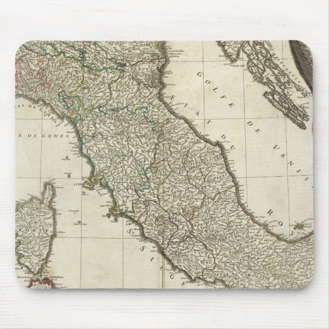 Italian Map Mouse Mat (Front)