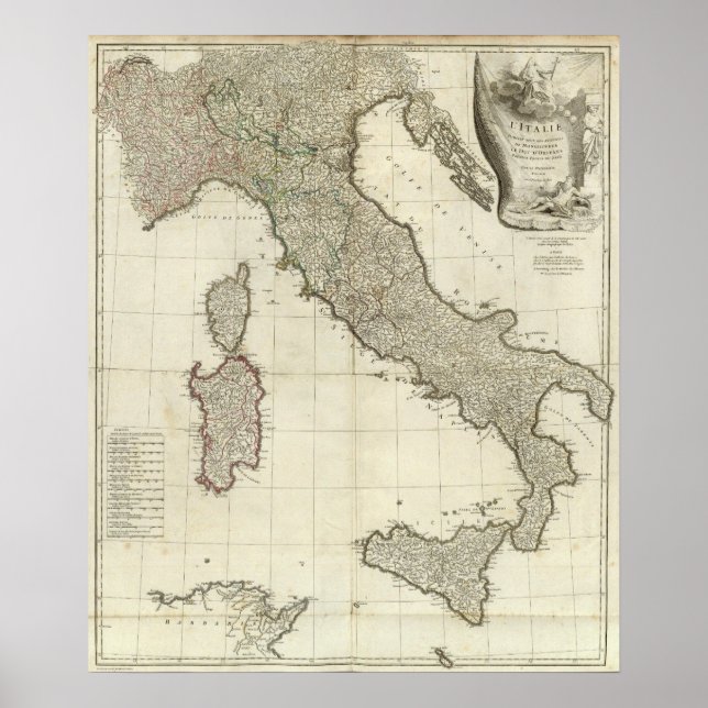 Italian Map Poster (Front)