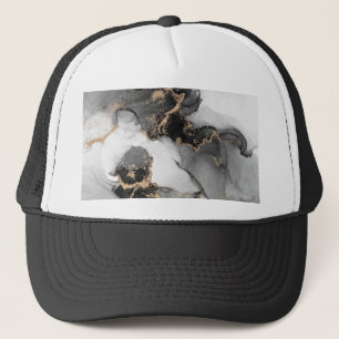 italian marble trucker hat