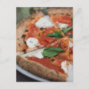 Italian Margherita Pizza Postcard