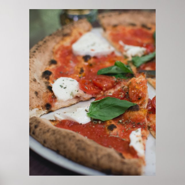Italian Margherita Pizza Poster (Front)
