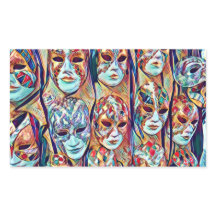 Italian Masks Venice Stickers